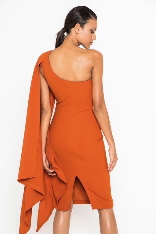 Mossman Moving On Up Dress orange Size 14 photo 3