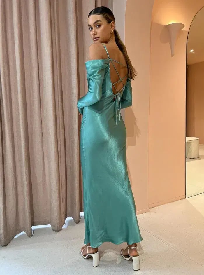 Issy Sereia Dress in Aquamarine Size 10 photo 2