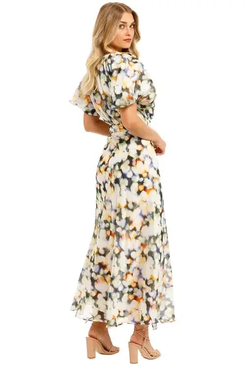 Ginger & Smart Lumiere Wrap Dress Lumiere Multi Print Size AU 16 photo 2