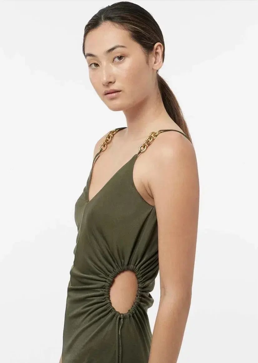 Manning Cartell Tuning in Chain Dress Green Size 12 photo 3