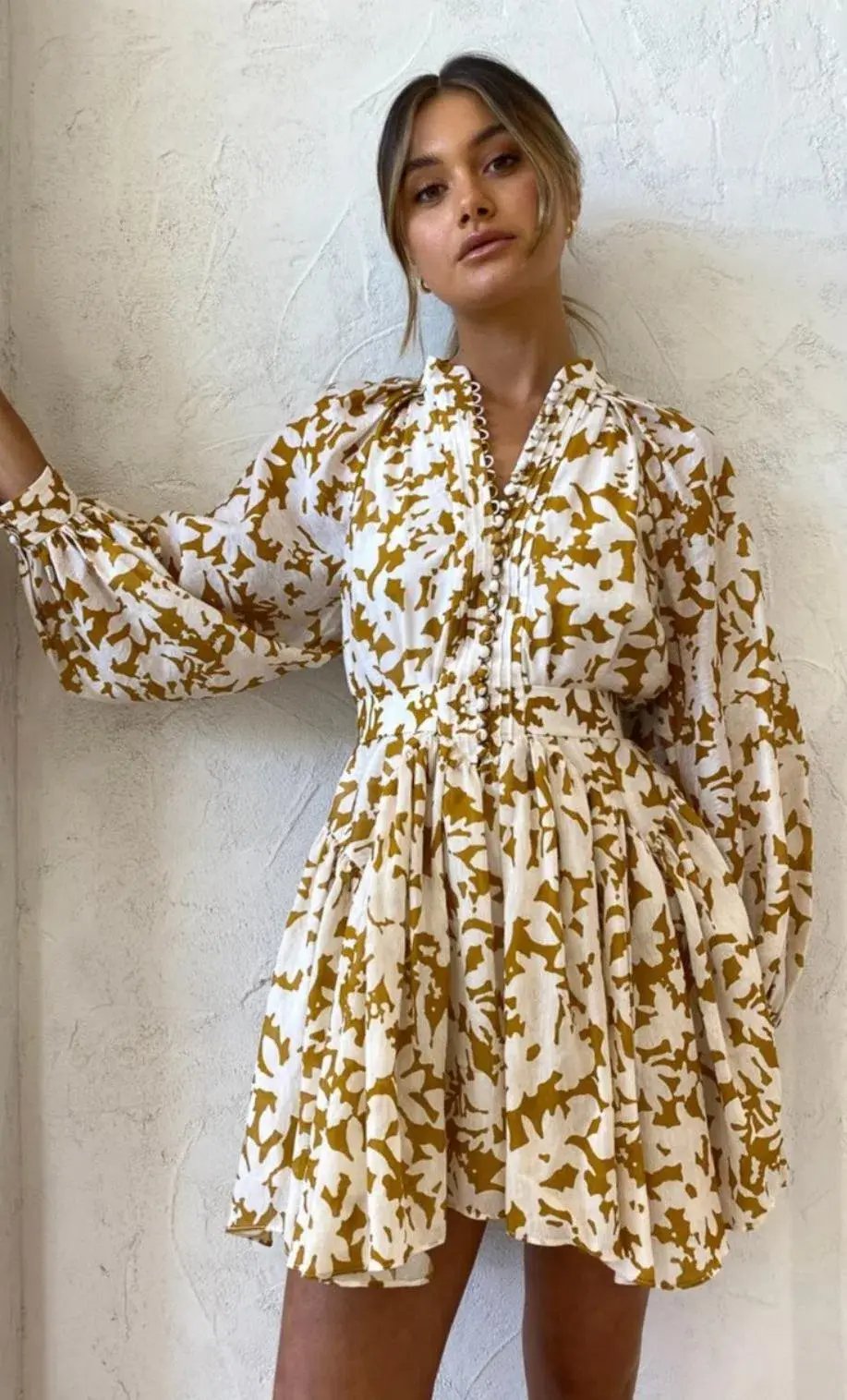 Acler Wolcott Mini Dress in Sienna Shadow Size 10 photo 2