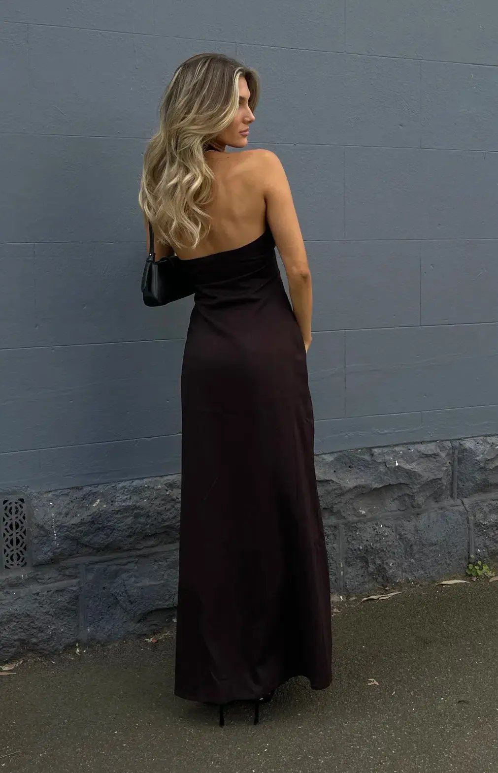 Raef the Label Orlie Maxi Dress Dark Oak Size 10 photo 2
