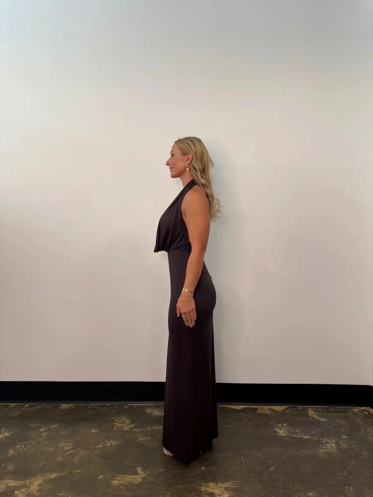 Bec & Bridge Nessie Cowl Neck Maxi Dress Dark Chocolate Size AU 10 photo 2