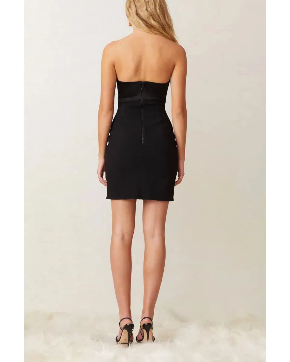 Bec & Bridge Shorebreak Mini Dress Black Size AU 12 photo 4
