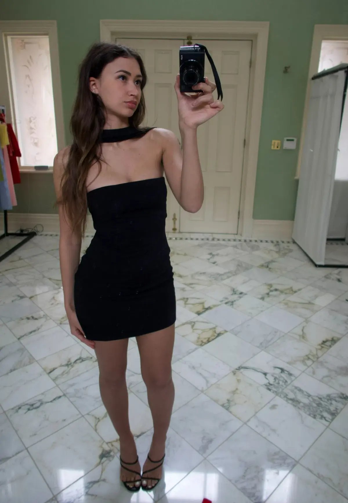 Reformation Carmina Mini Dress Black Size 6 photo 7