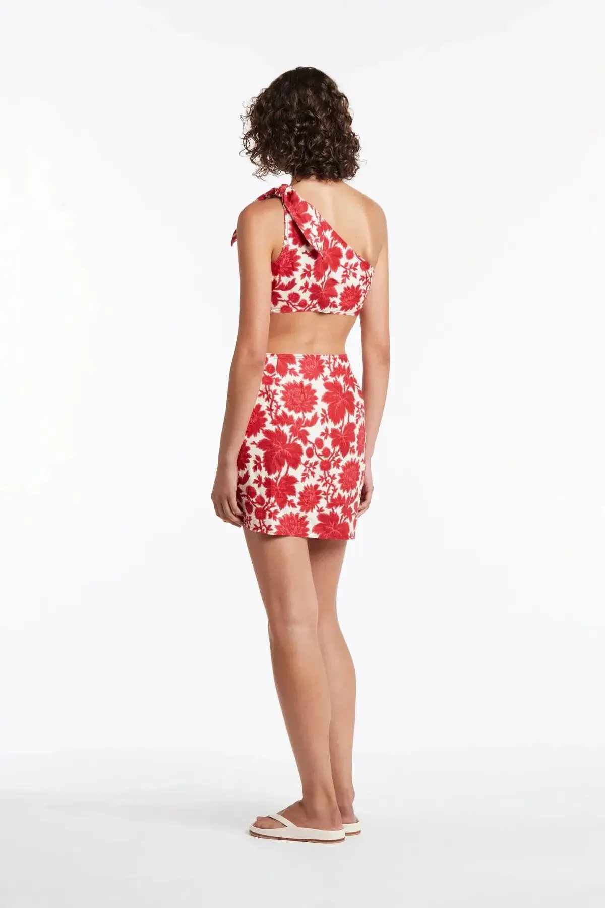 Sir The Label Cinta Cut Out Mini Dress Valentina Floral Print Size 2 / AU 10 photo 4