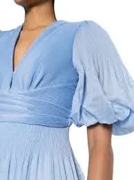 Zimmerman Pleated Midi Dress - Jacaranda photo 5