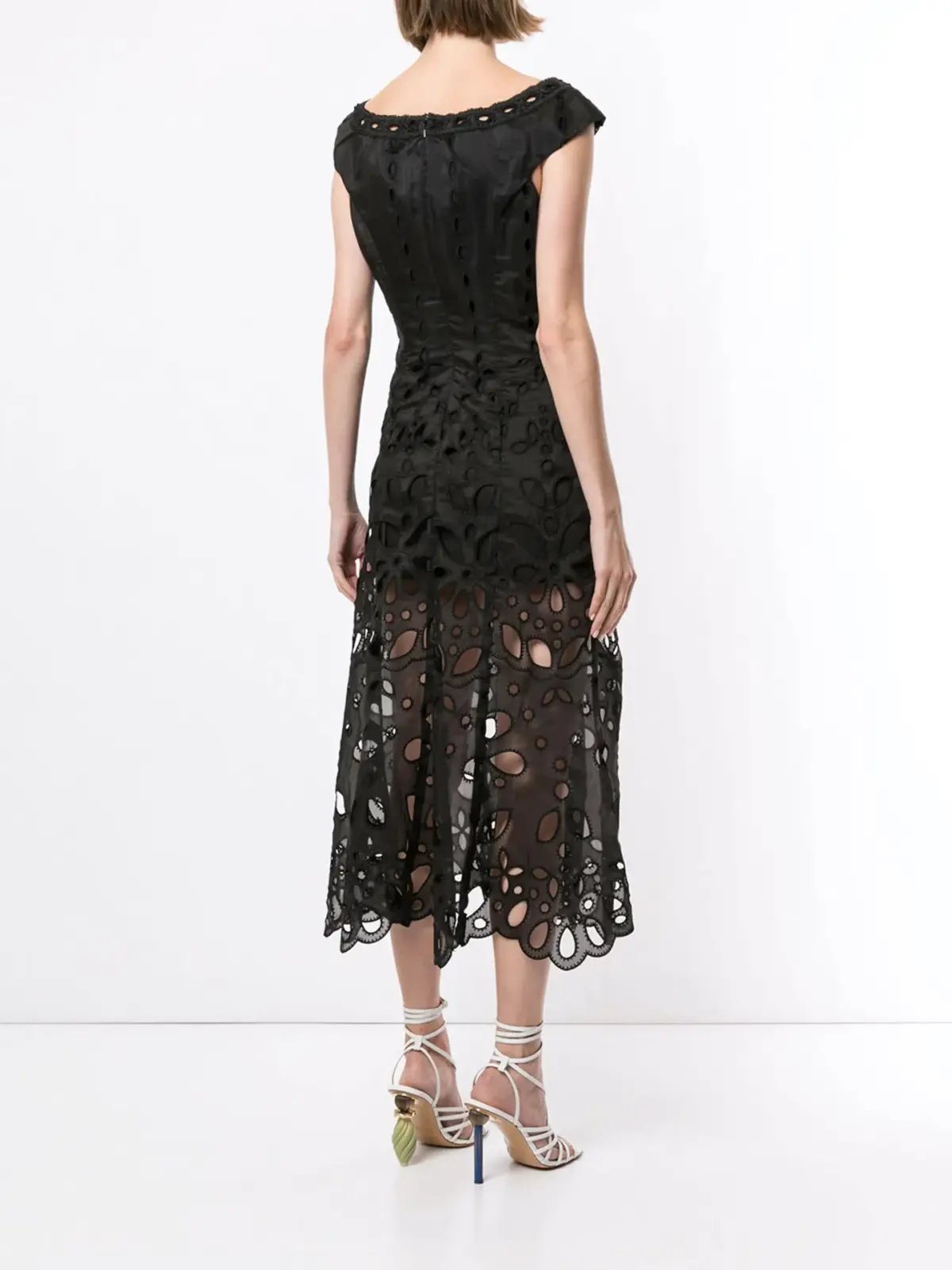 Alice McCall Baudelaire Broderie Anglais Midi Dress Black Size 4 photo 2