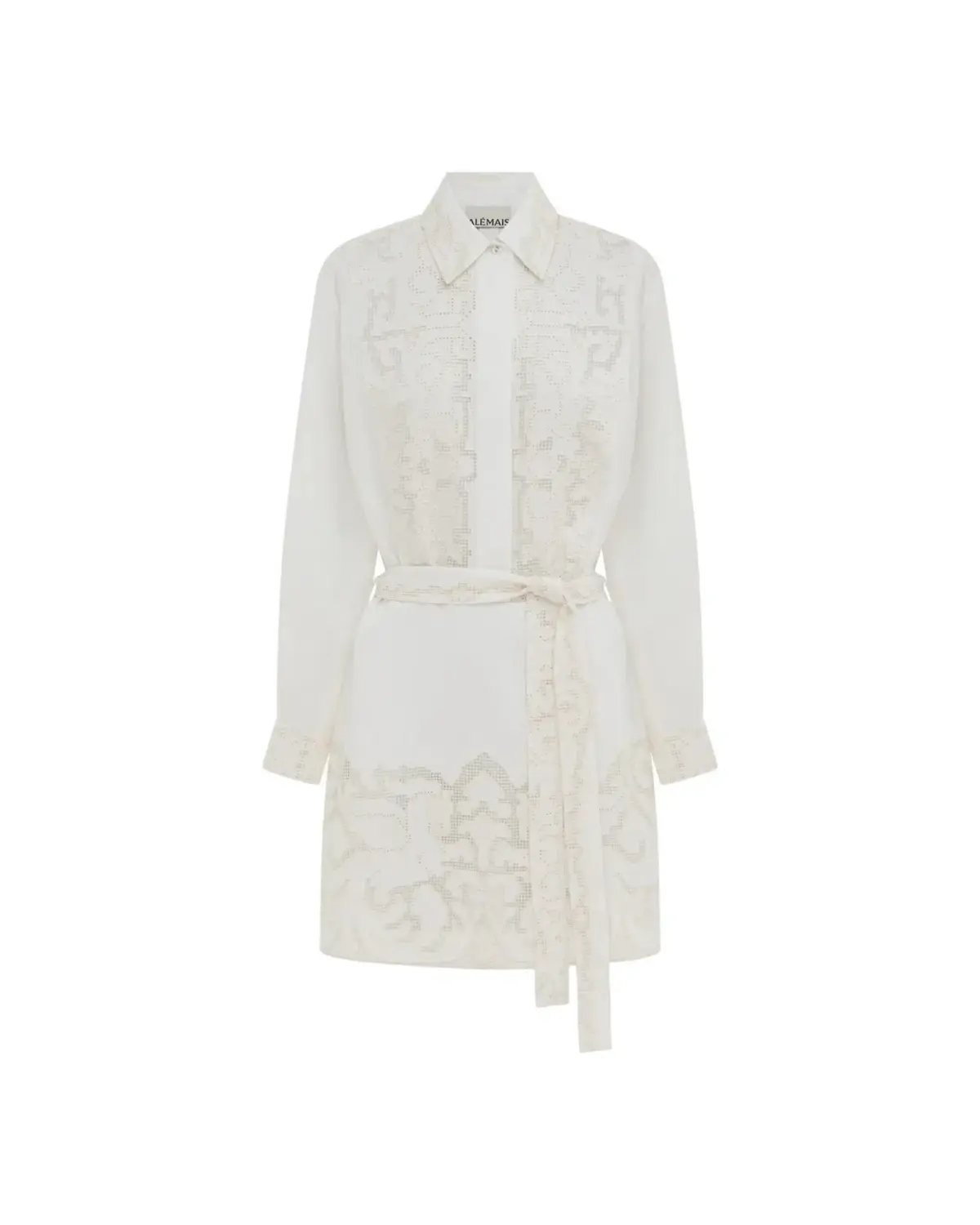 Alemais Pegasus Embroidered Mini Dress White Size AU 8 photo 7