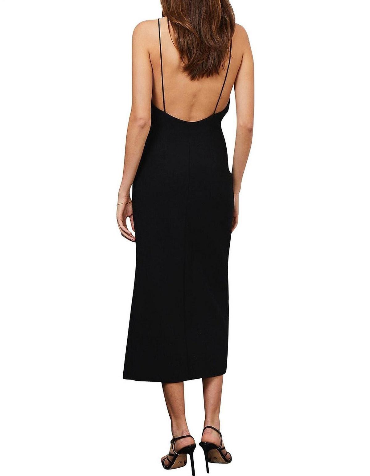 Bec & Bridge Margaux Low Back Dress Black Size AU 8 photo 4
