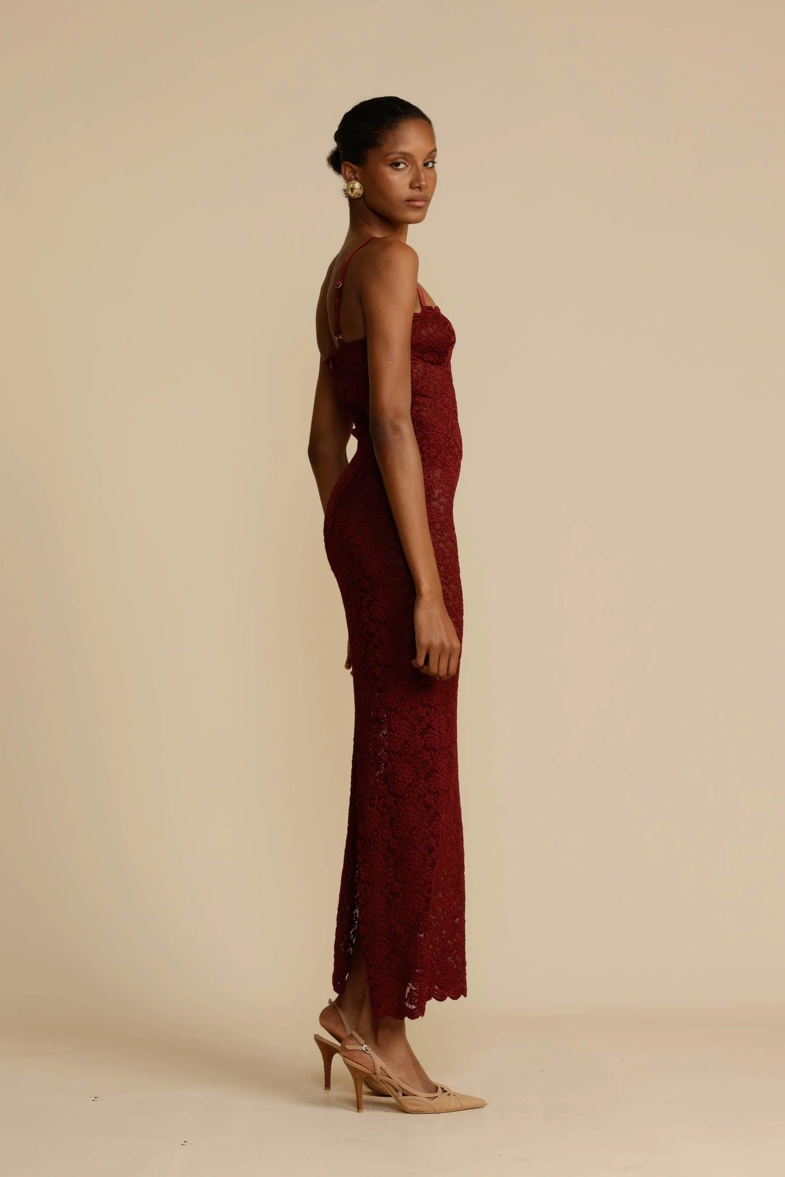 ARCINA ORI MARGOT DRESS - WINE photo 9