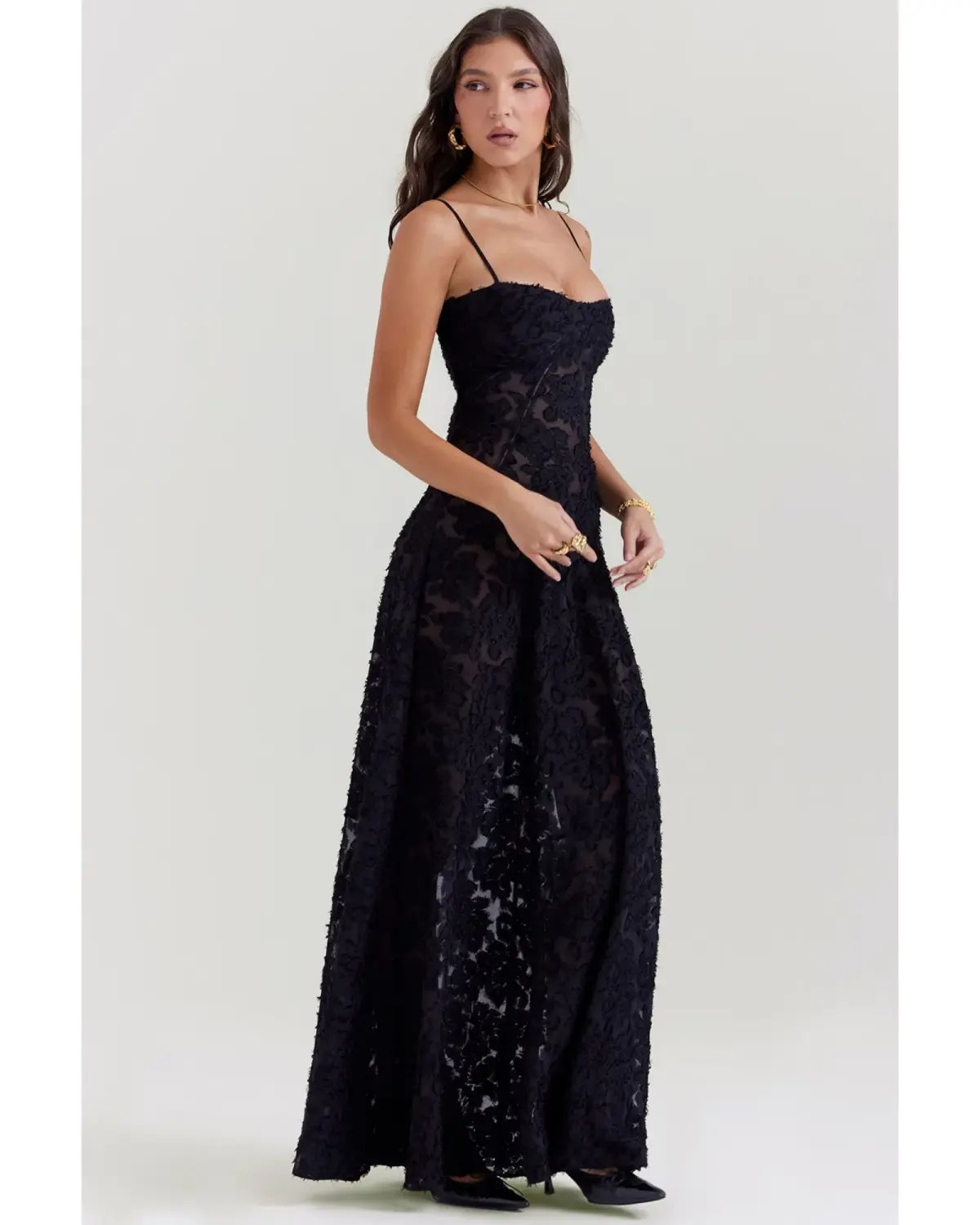 House Of CB Seren Maxi Dress in Black Size AU S / AU 8 photo 2