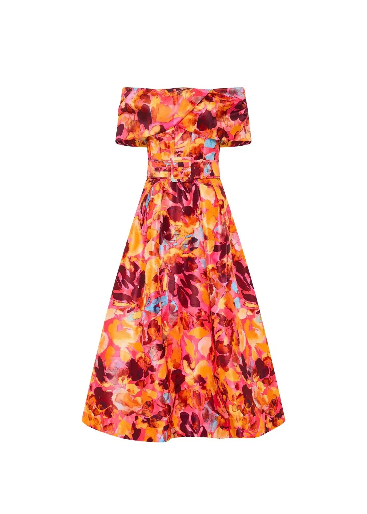 Rebecca Vallance Gardenia Midi Dress Pink Floral Size 14 photo 3