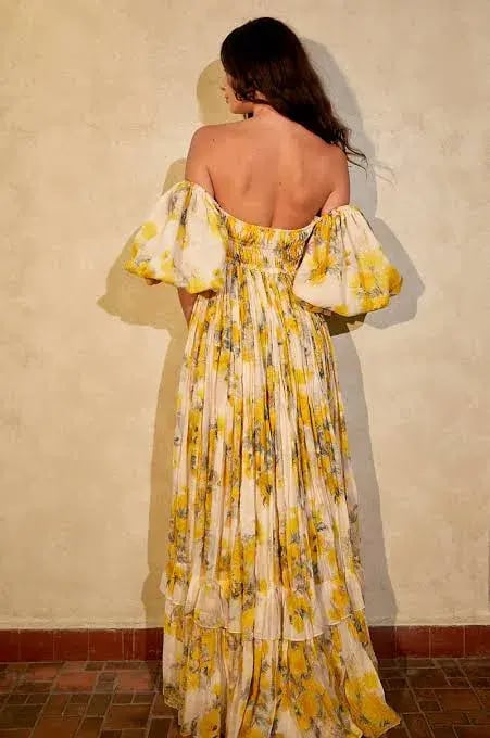Rooh Collective Poppy Maxi Dress Zephyr Floral Print Size 10 photo 2