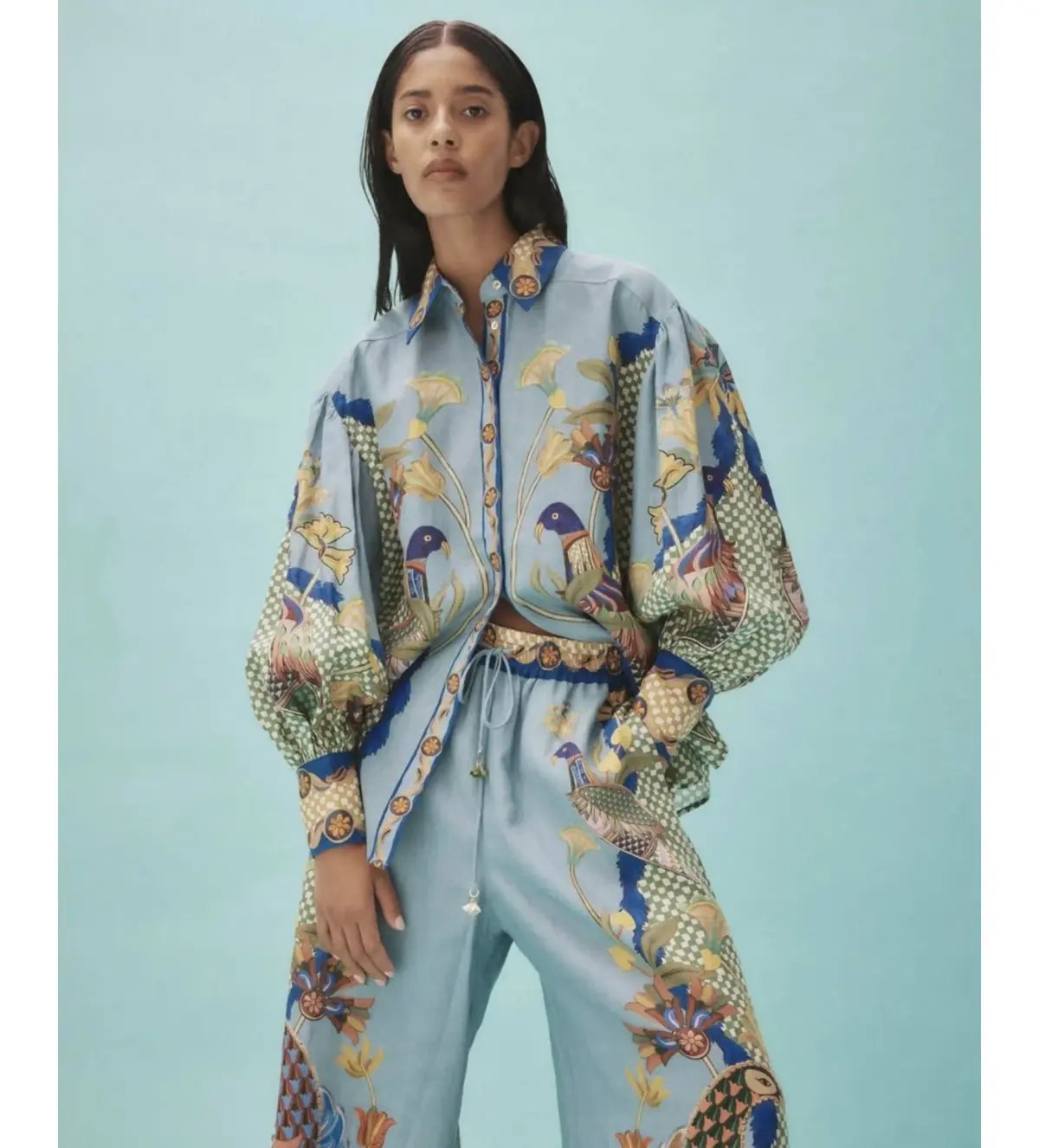 Alemais Gilly Shirt and Pant Set Print Size 12 photo 2