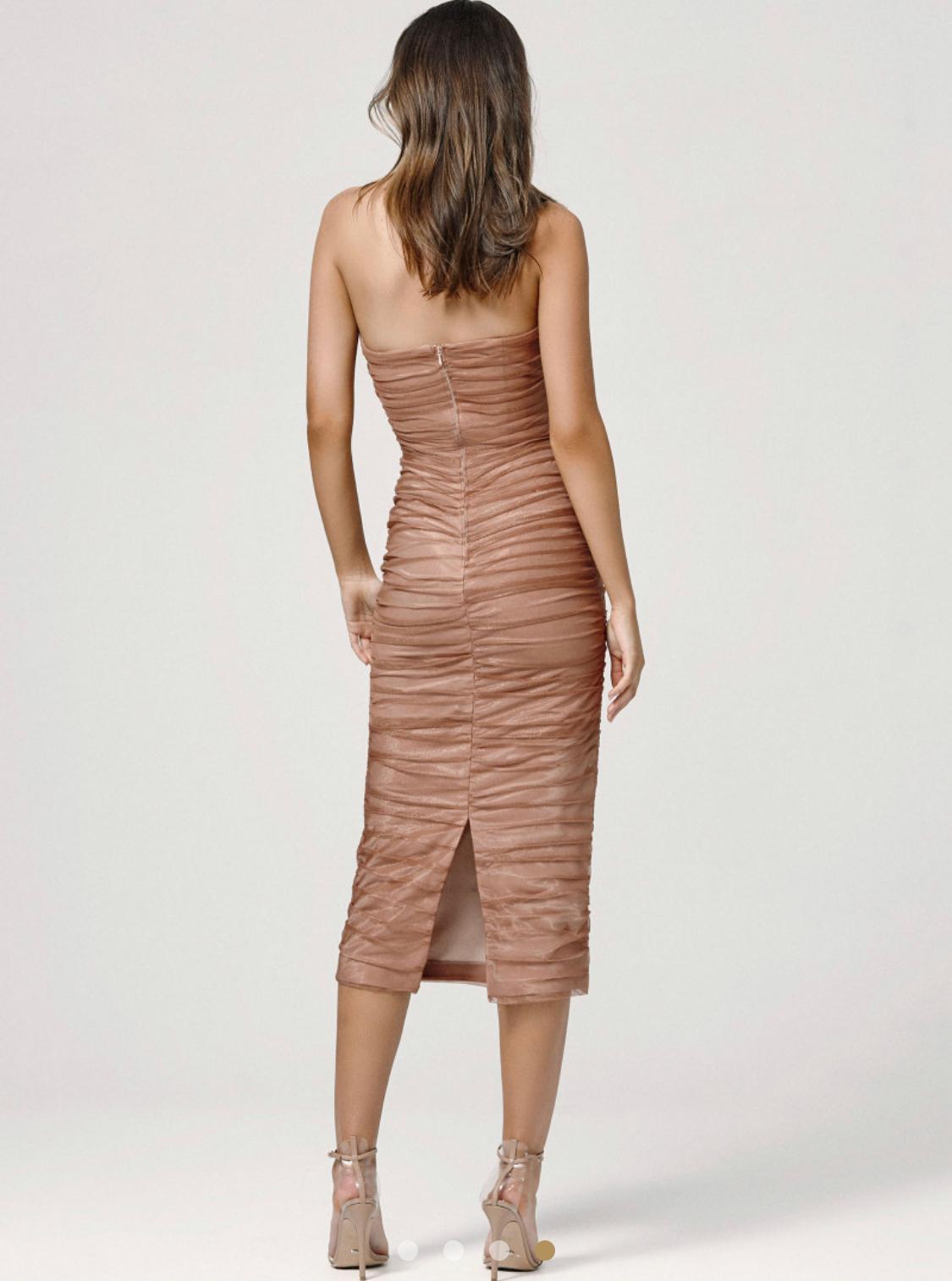 Lexi Courtney Dress brown size 8 photo 3