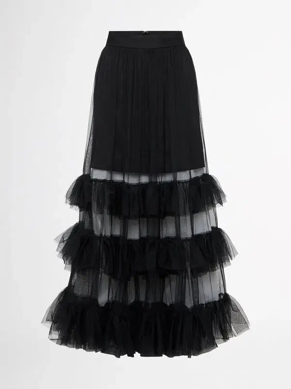 Sheike Imogen Maxi Skirt Black Size 8 photo 2