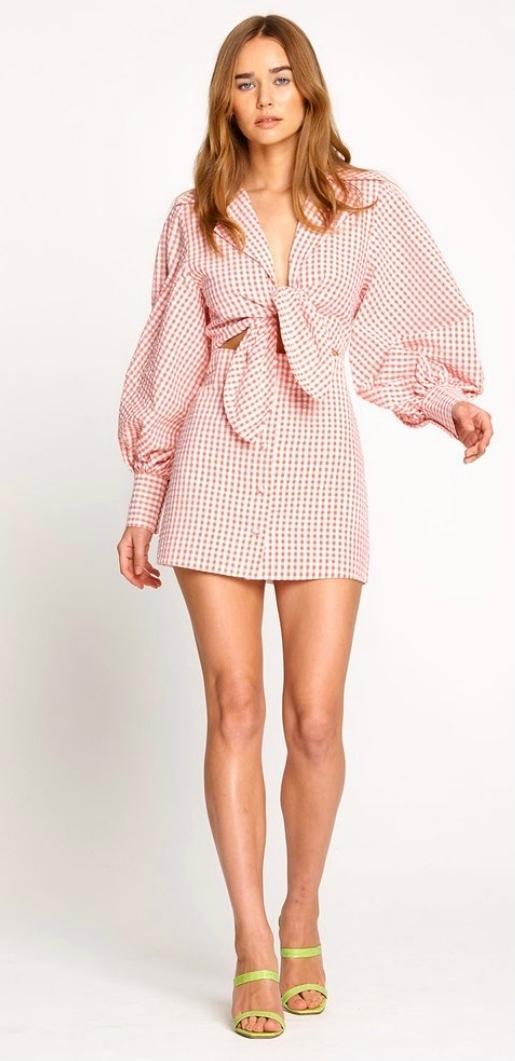 Alice McCall Her Story Mini Dress size 8 colour guava photo 2