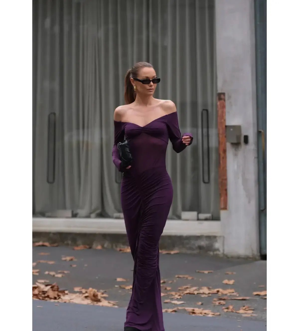 Benni Wilma Maxi Dress in Deep Purple Size 8 photo 2