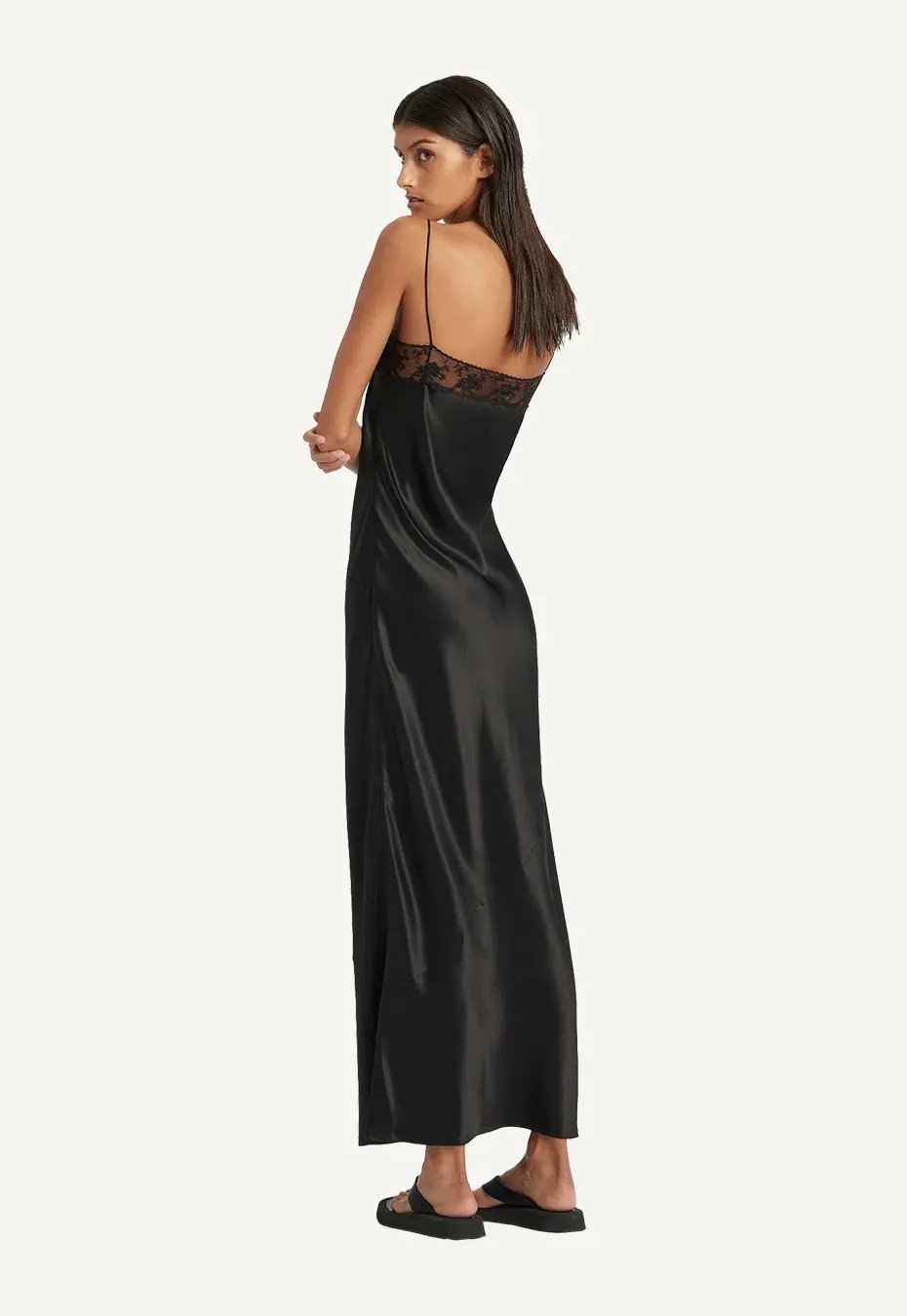 Sir the Label Willa Bias Midi Dress Black Size 0 / AU 6 photo 3