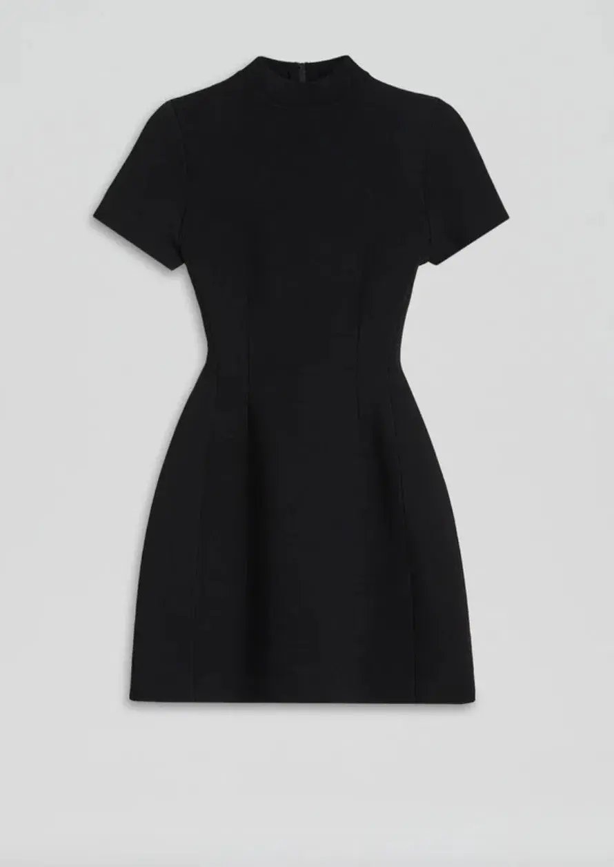 Scanlan Theodore Crepe Knit Peplum Dress AU 8 photo 5