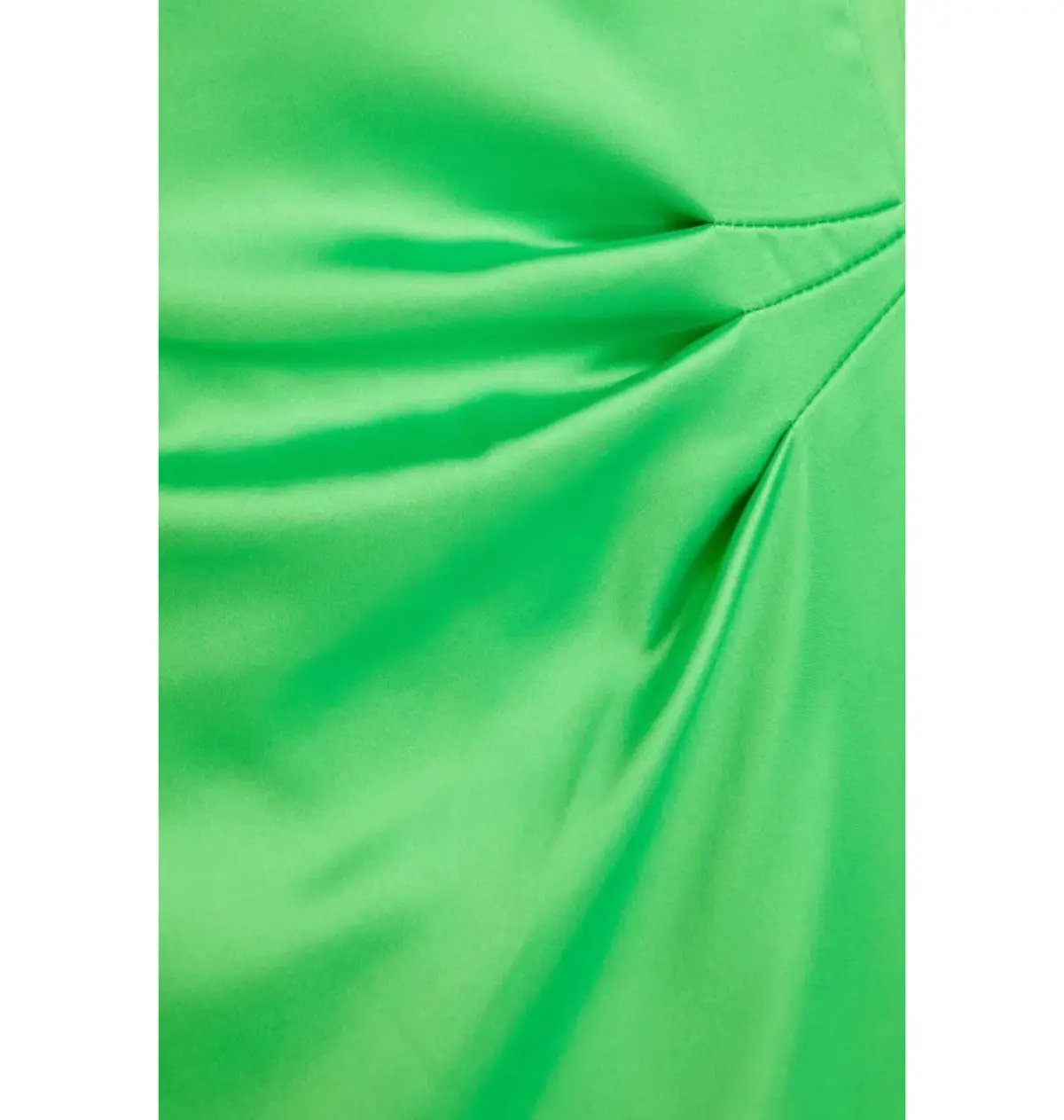 Rotate By Birger Christensen Satin Maxi Dress Neon Green Size AU 8 photo 3