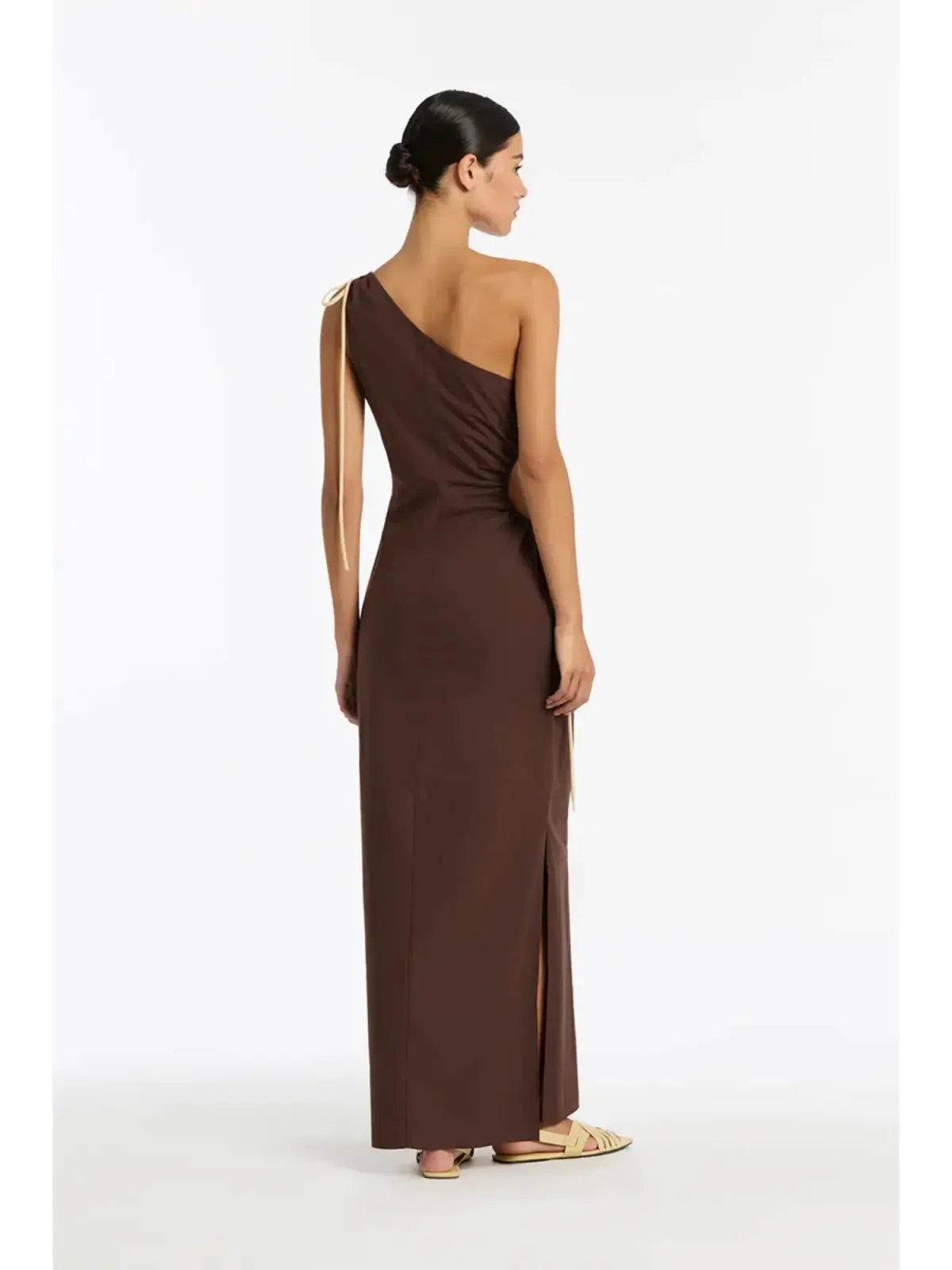 Sir the Label Jeanne One-Shoulder Maxi Dress Brown Size 2 / AU 10 photo 4
