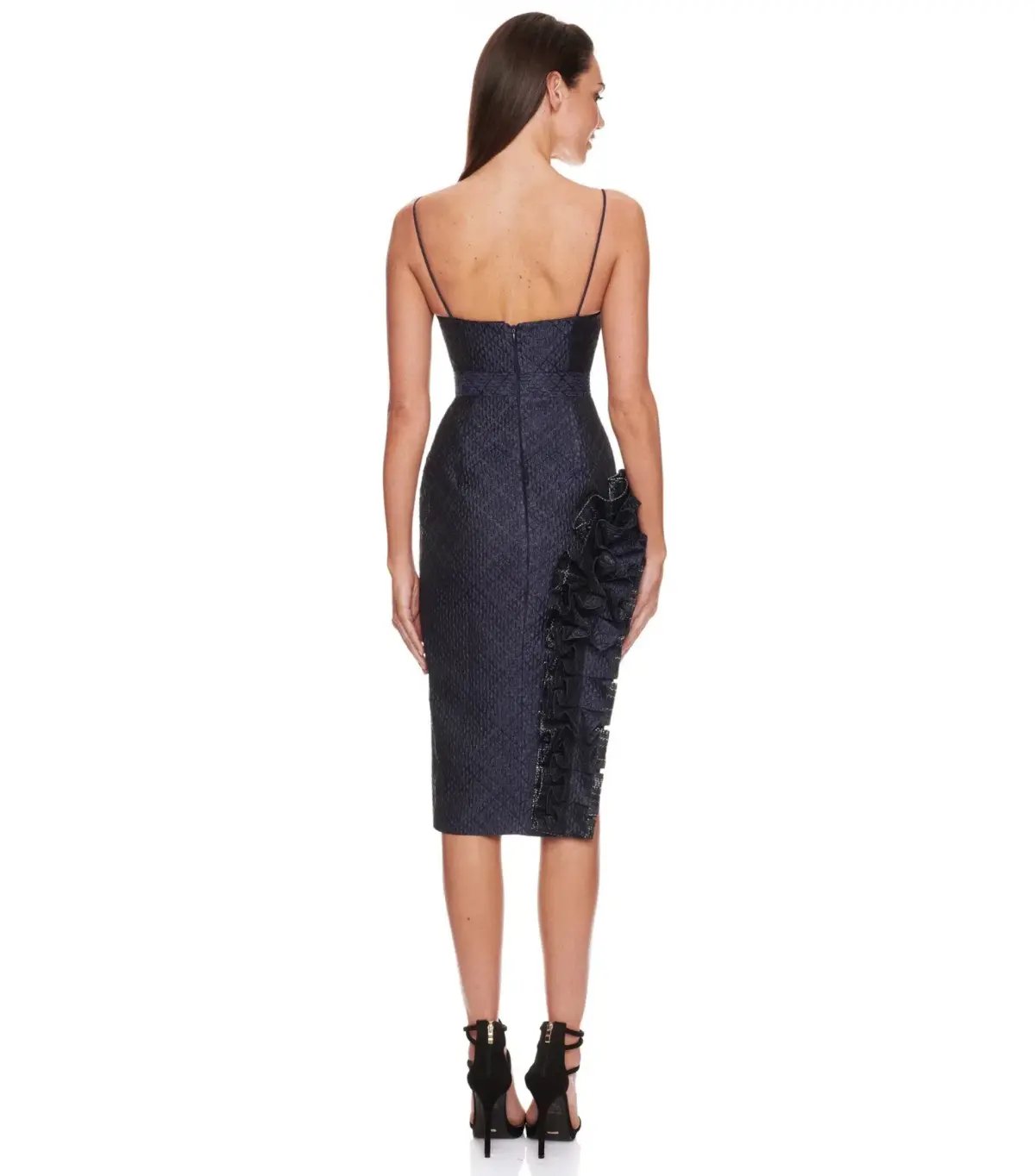 Eliya the Label Midi Dress Navy Size AU 10 photo 3