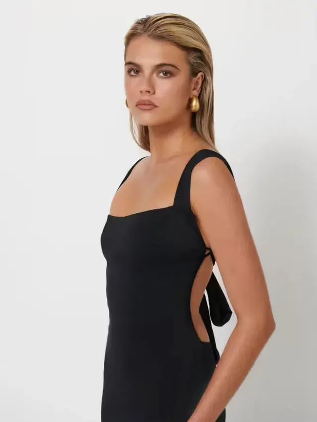 Effie Kats Helena Gown Black Size S/ AU 8 photo 3