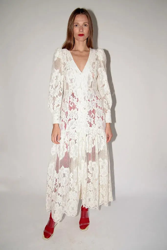 Mr. Larkin The Penny Dress Ivory Size 10 photo 2