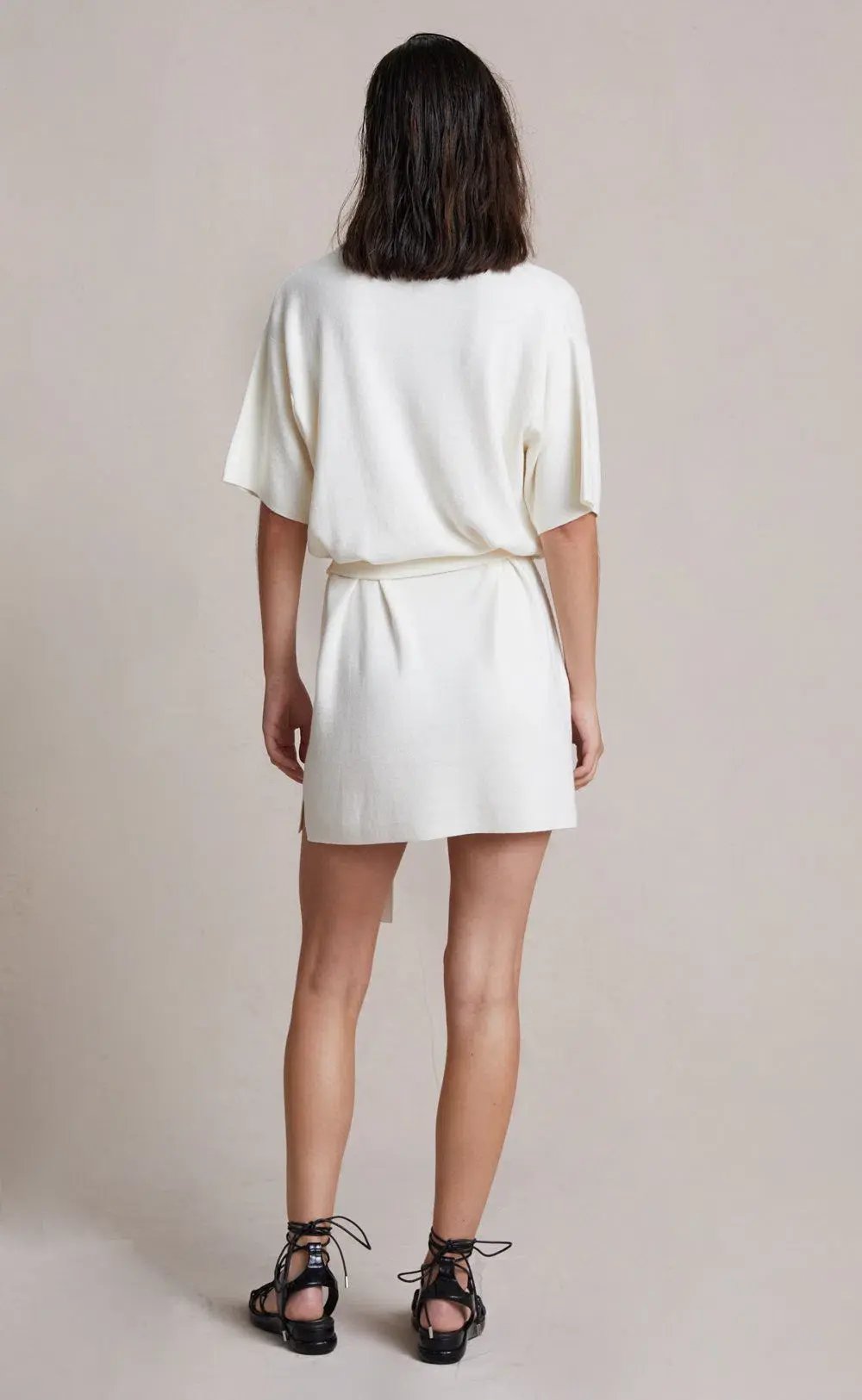 Bec & Bridge Liam Knit Mini Dress Ivory Size 8 photo 3