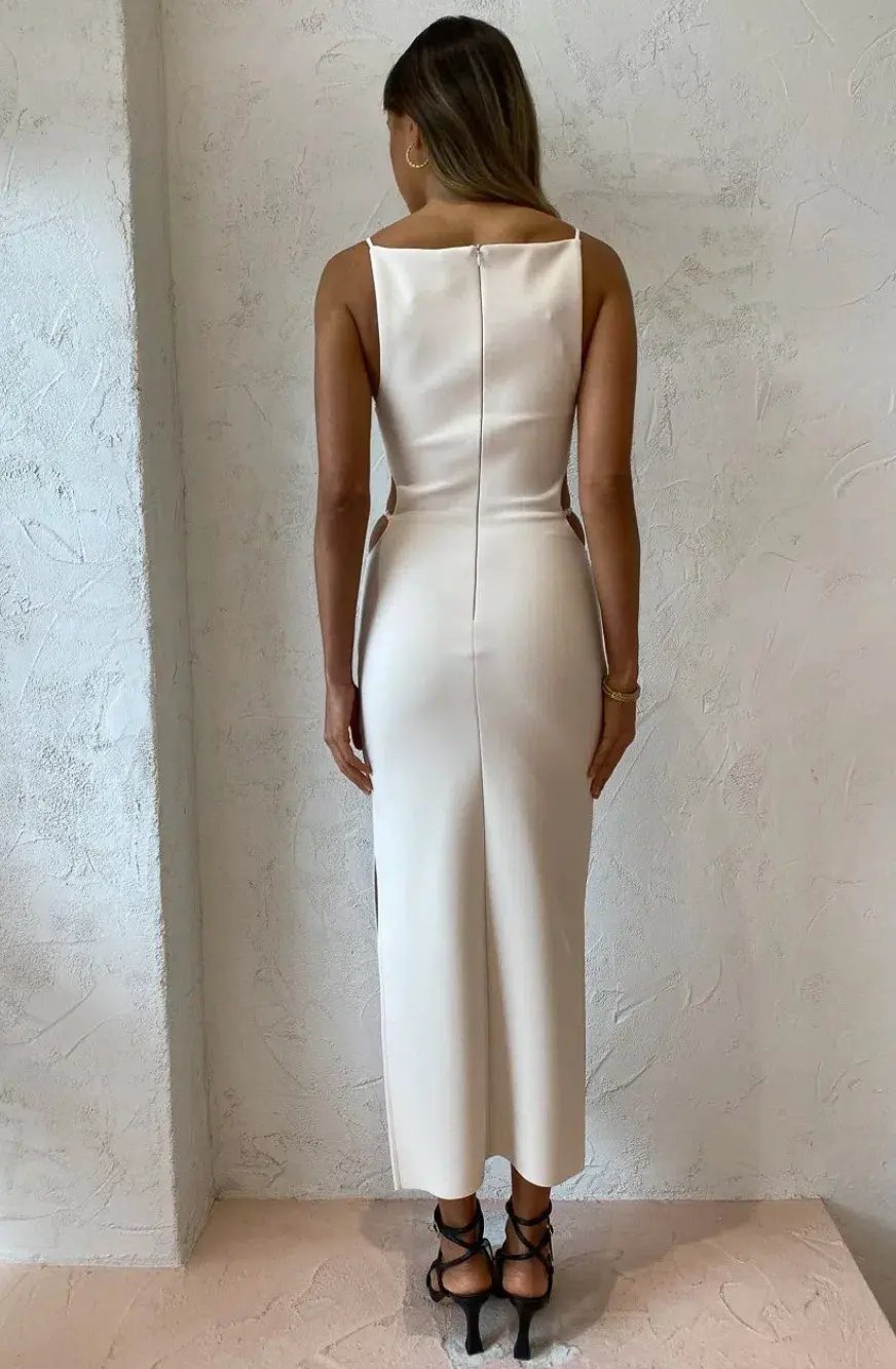 Bec & Bridge Cammi Cut Out Dress White Size 12 photo 2