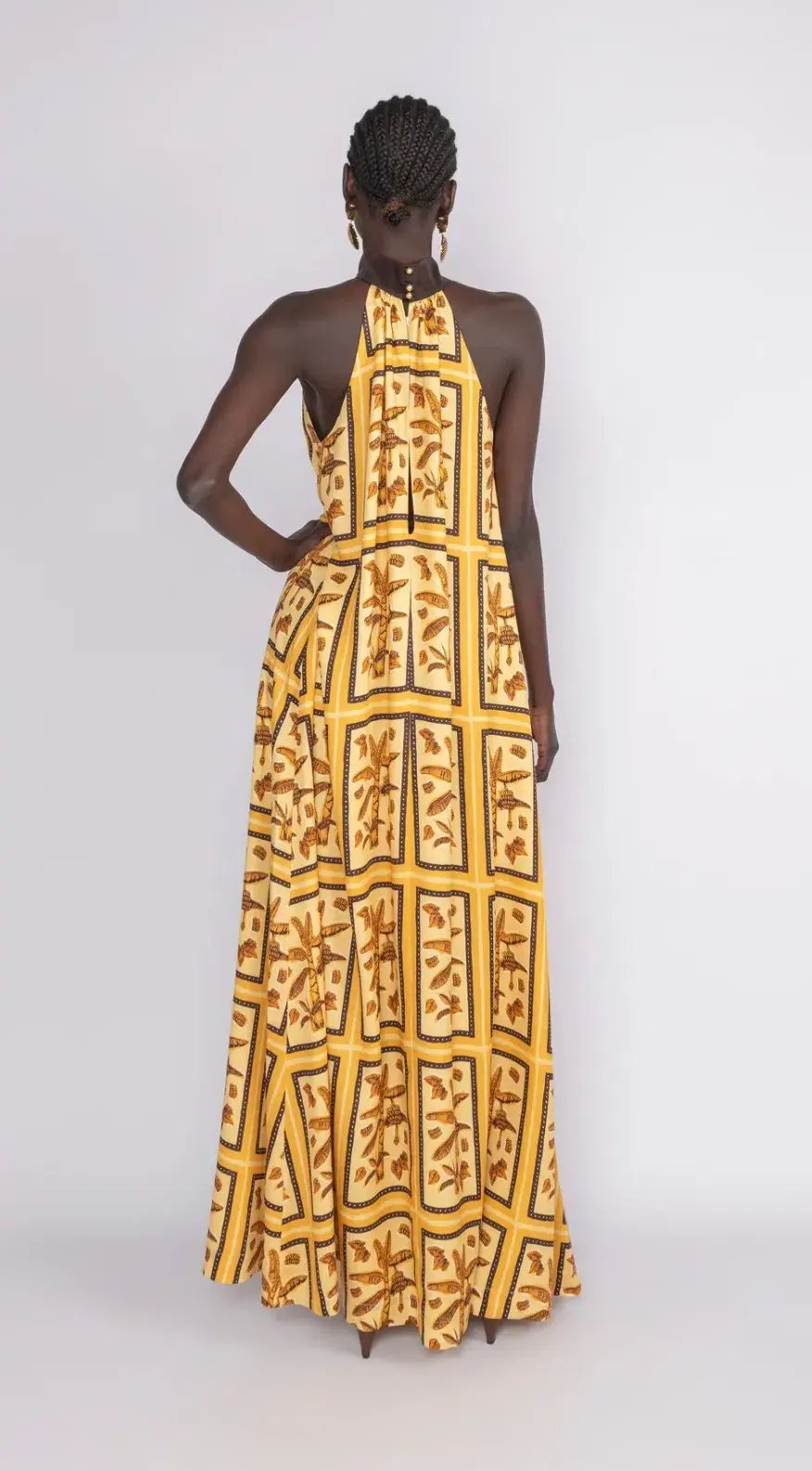 Sunset Lover Tiled Hanson Palm Dress Print Size 8 photo 4