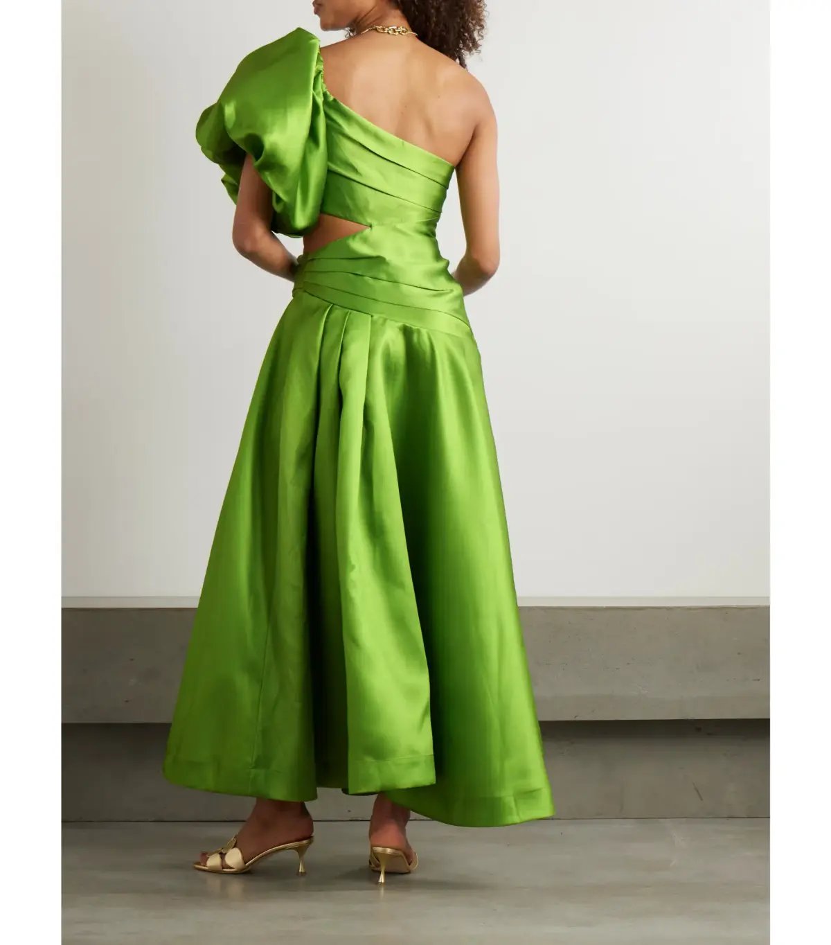 Alémais Sam Pauletto Aquatica One-shoulder Dress Green Size AU 8 photo 3