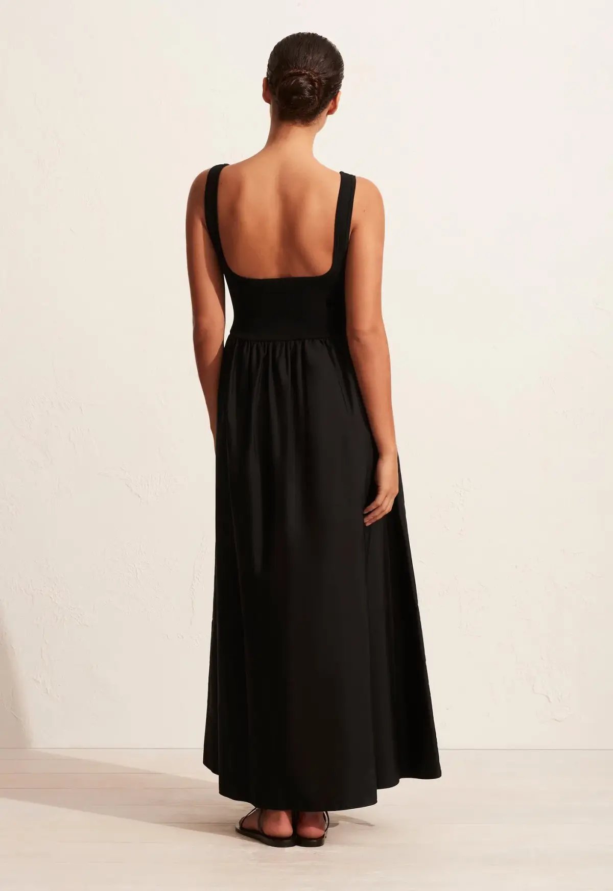 Matteau Knit and Cotton Dress Black Size 2 / AU 8 photo 3