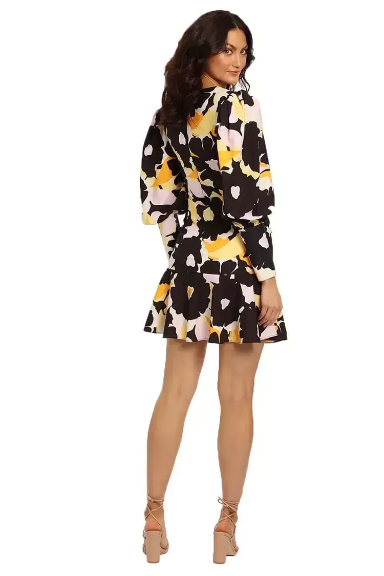 By Johnny Bold Blooms Mini Dress in Multi Floral Size 12 photo 3