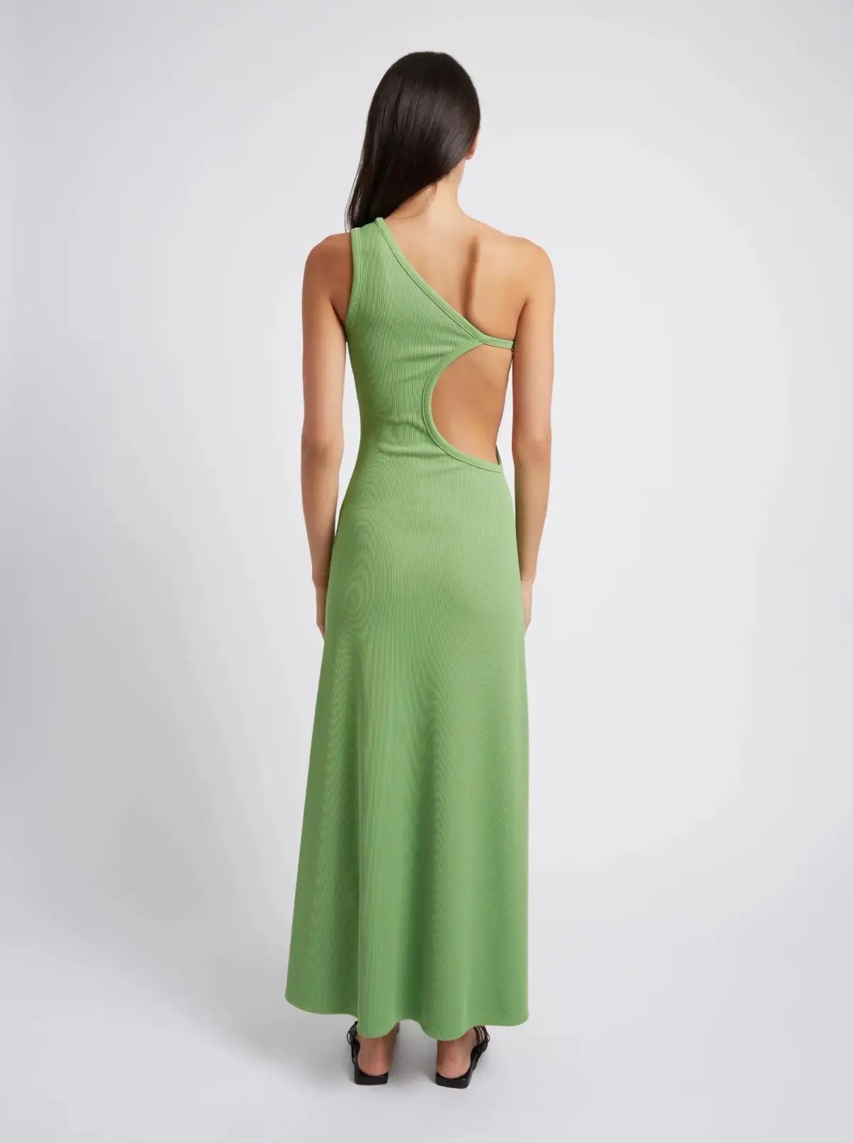 Christopher Esber Outline One Shoulder Fran Dress Green Size 8 photo 2