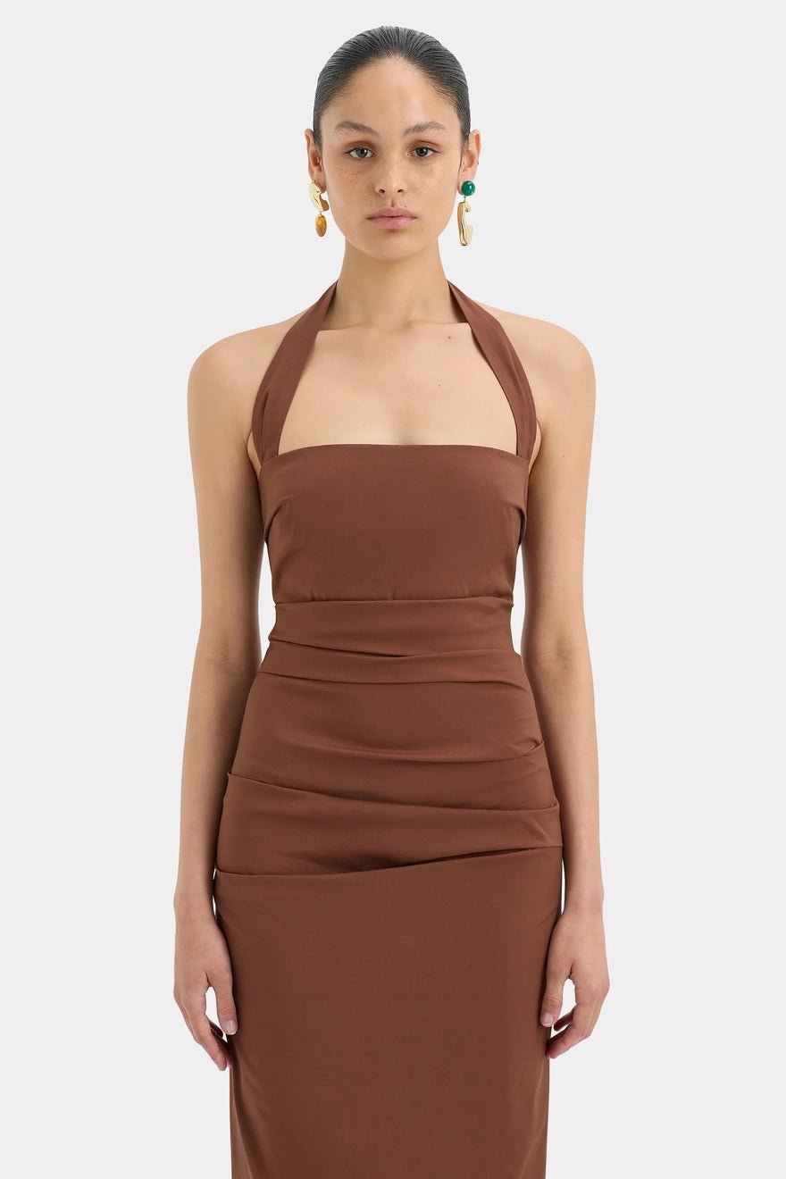 Sir The Label Nikki Gown - Brown photo 3