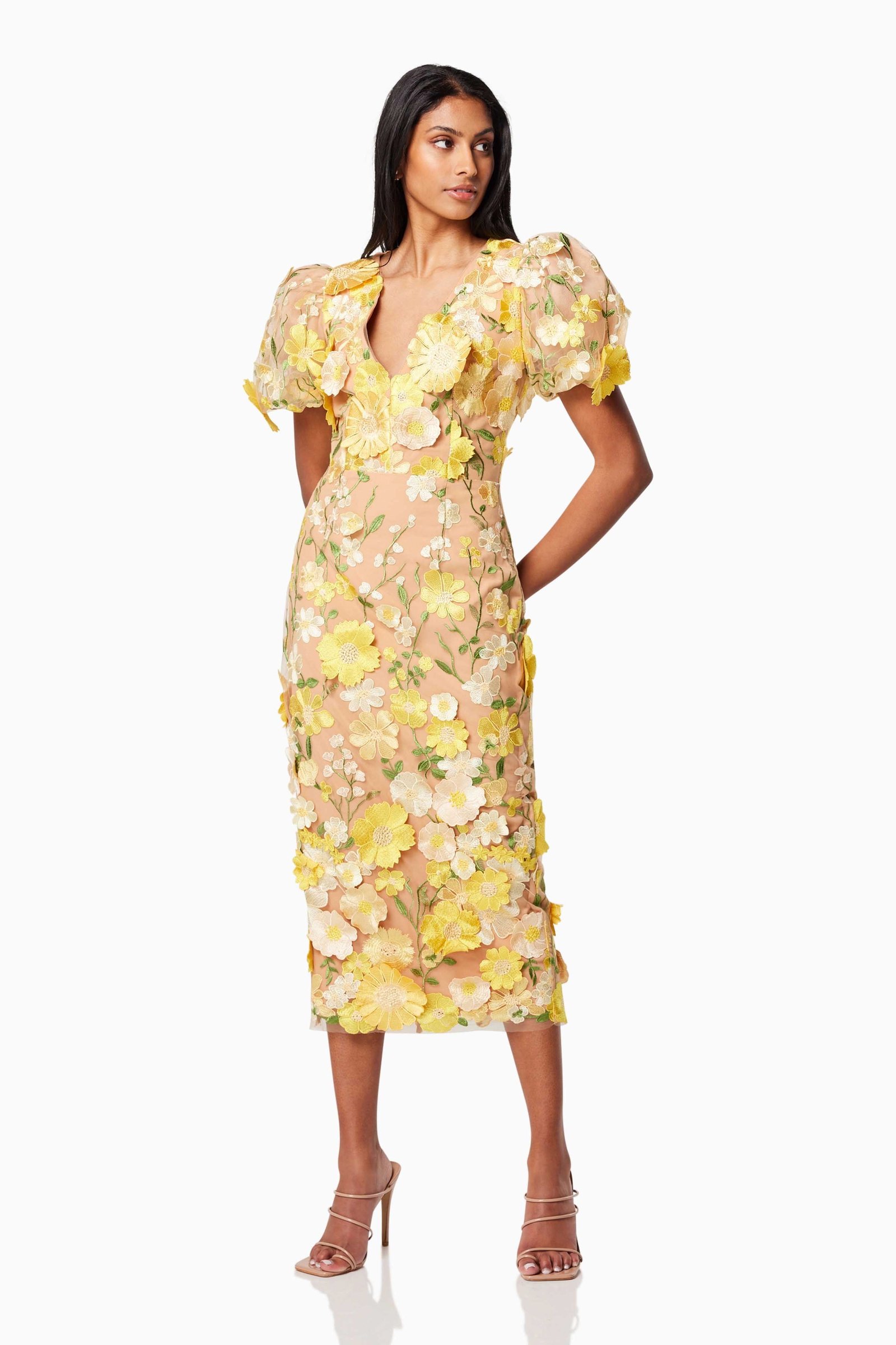 ELLIATT INDIE DRESS - YELLOW MULTI photo 2