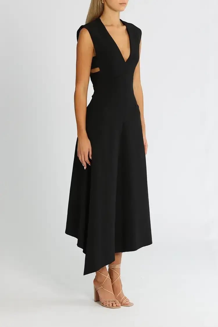 Camilla and Marc Aberdeen Midi Dress in Black Size 6 photo 2