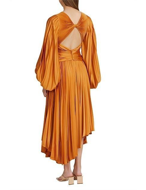 Acler Palms Dress Orange Size AU 10 photo 2