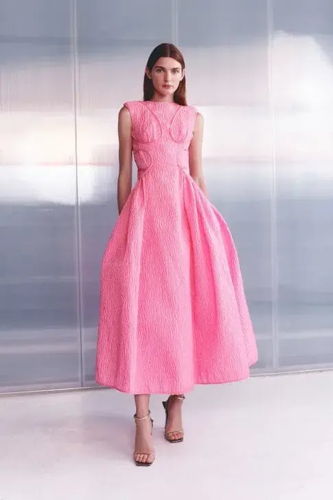 Rachel Gilbert Celia Dress Pink Size 10 photo 4