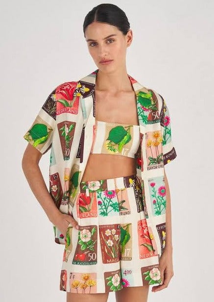 Oroton Flower Stamp Bralette And Short Set photo 4