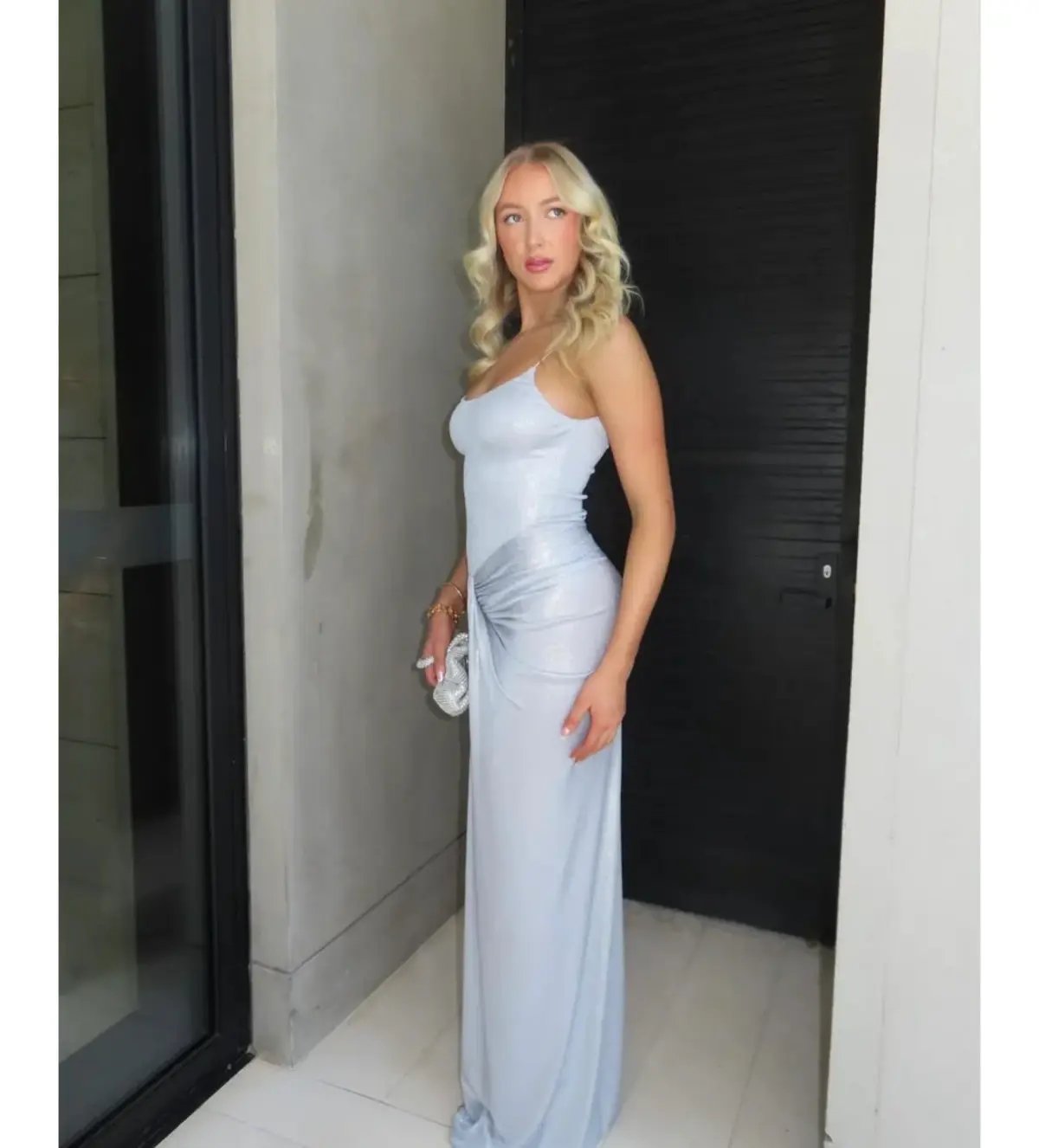 Natalie Rolt Allora Gown Silver Size 1 / AU 8 photo 2
