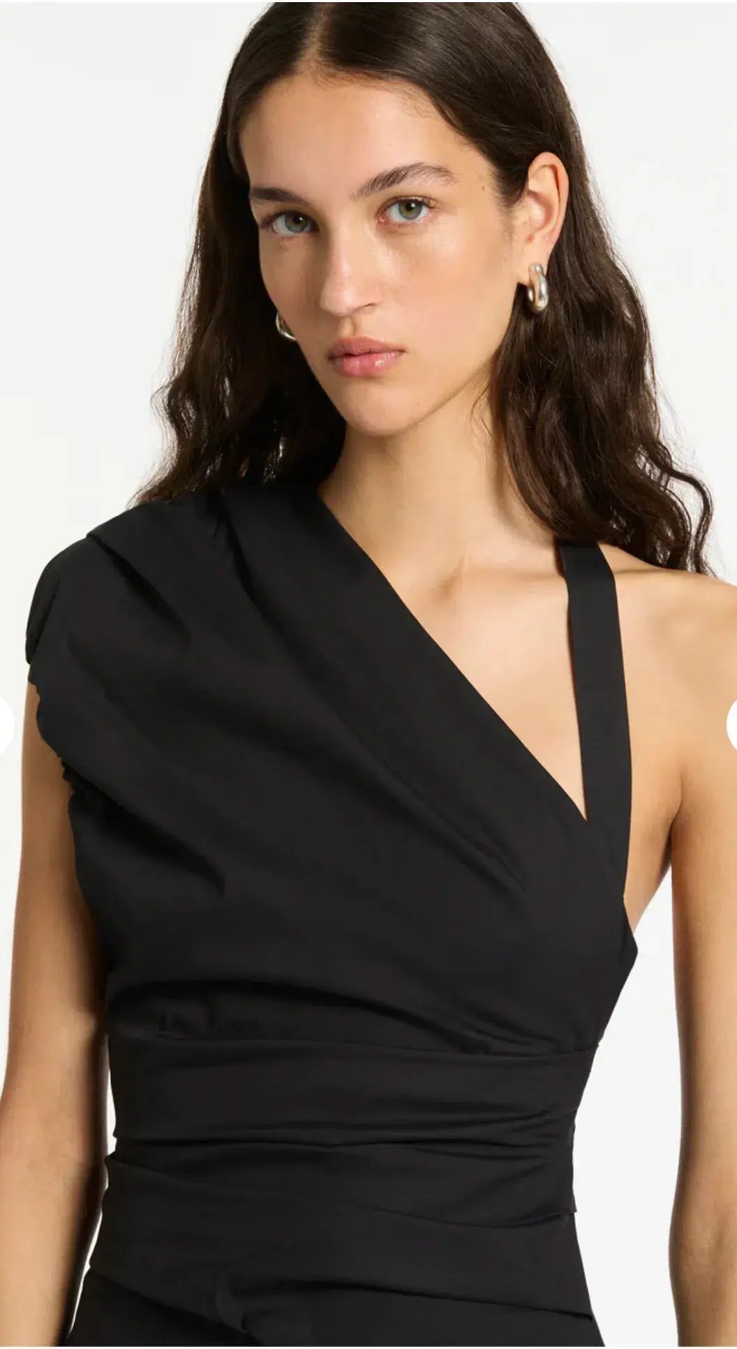 Sir the Label Giacomo Gathered Gown in Black Size 10 photo 3