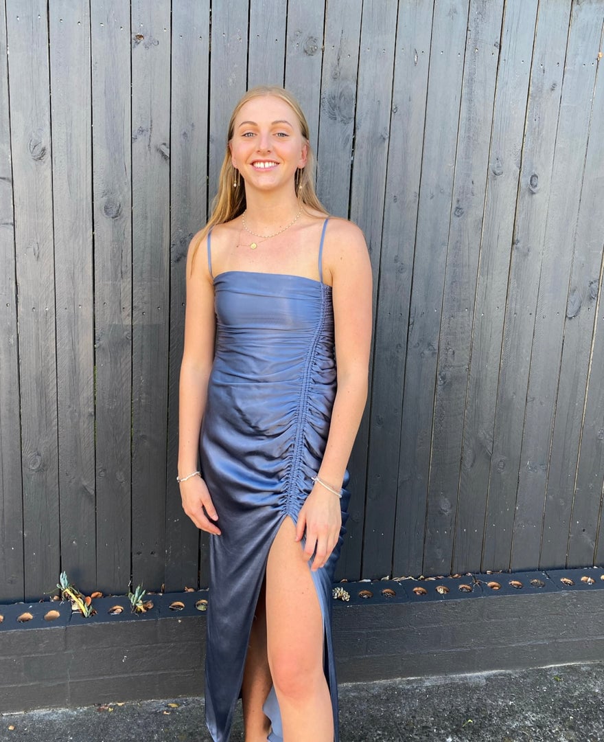 Shona Joy Lily Bias Ruched Midi Dress photo 2
