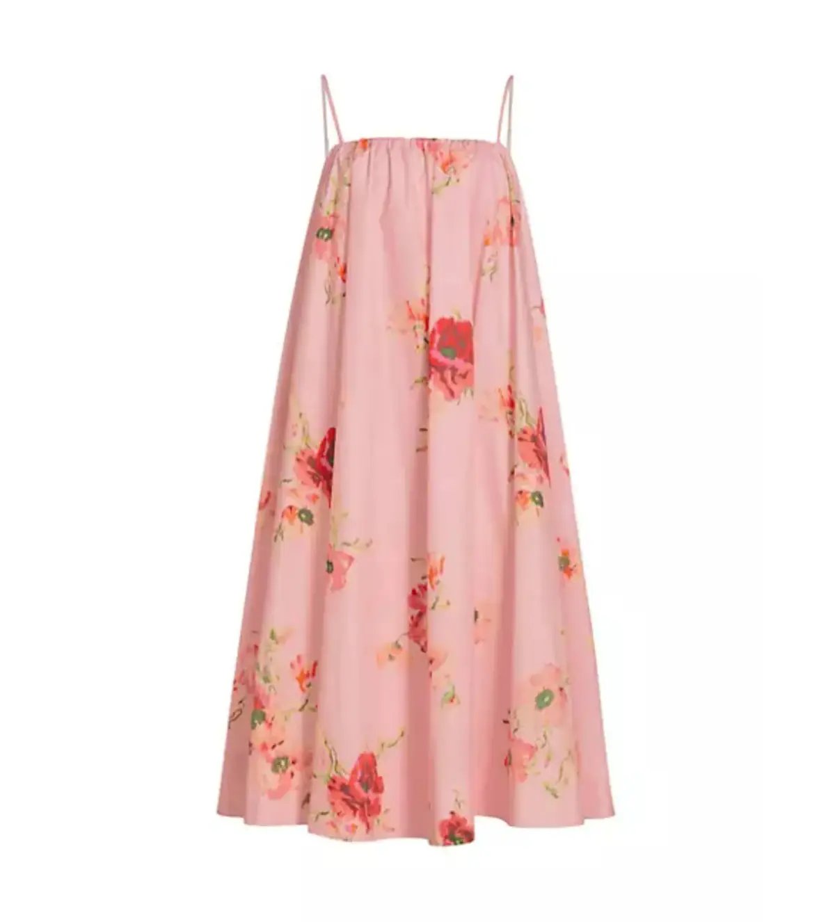 Zimmermann Lightburst Puff Midi Dress in Red Floral Size 0 / AU 8 photo 4