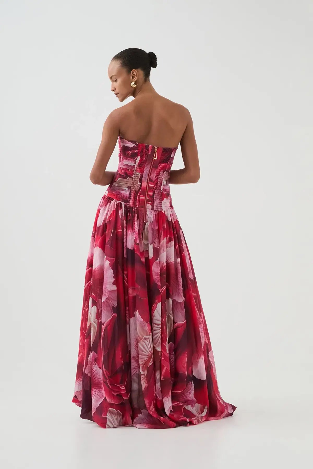 Aje Flora Gown Maxi Prismatic Floral Red Size AU 8 photo 2