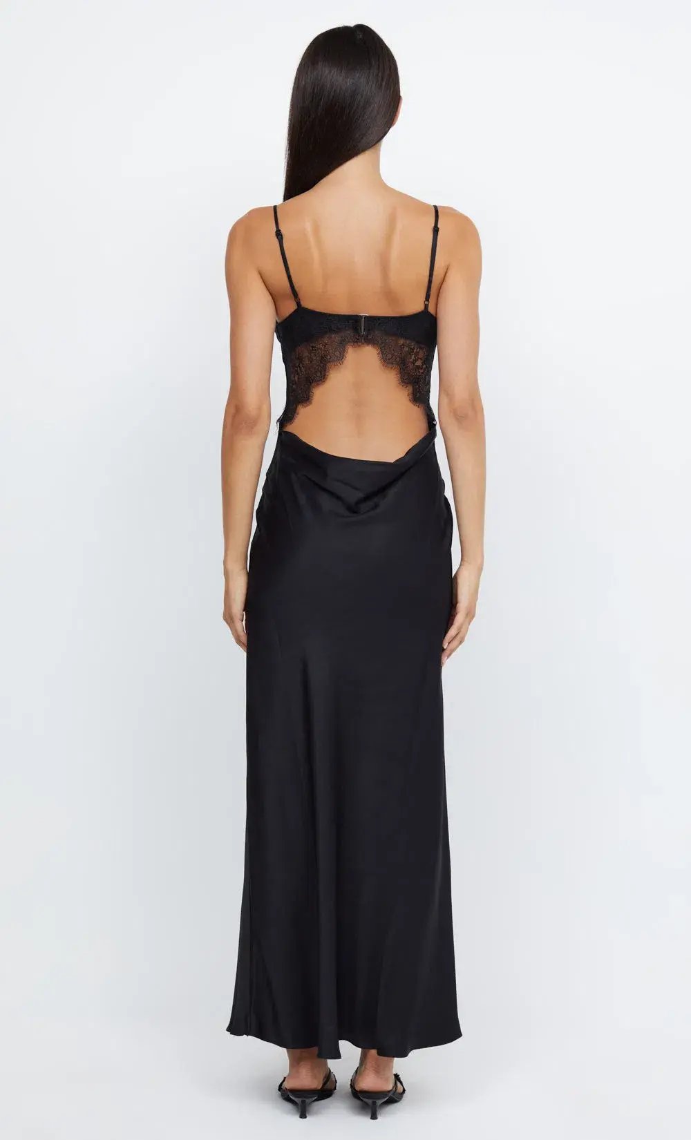 Bec & Bridge Emery Lace Maxi Dress Black/Black Size 8 photo 3