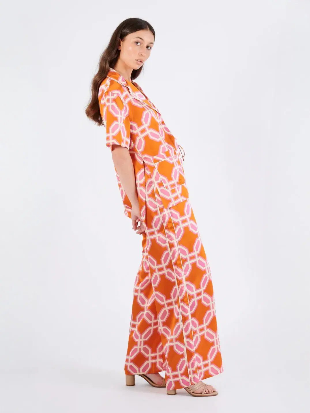 Rachel Gilbert Zila Set Orange/Pink Size AU 12 photo 2